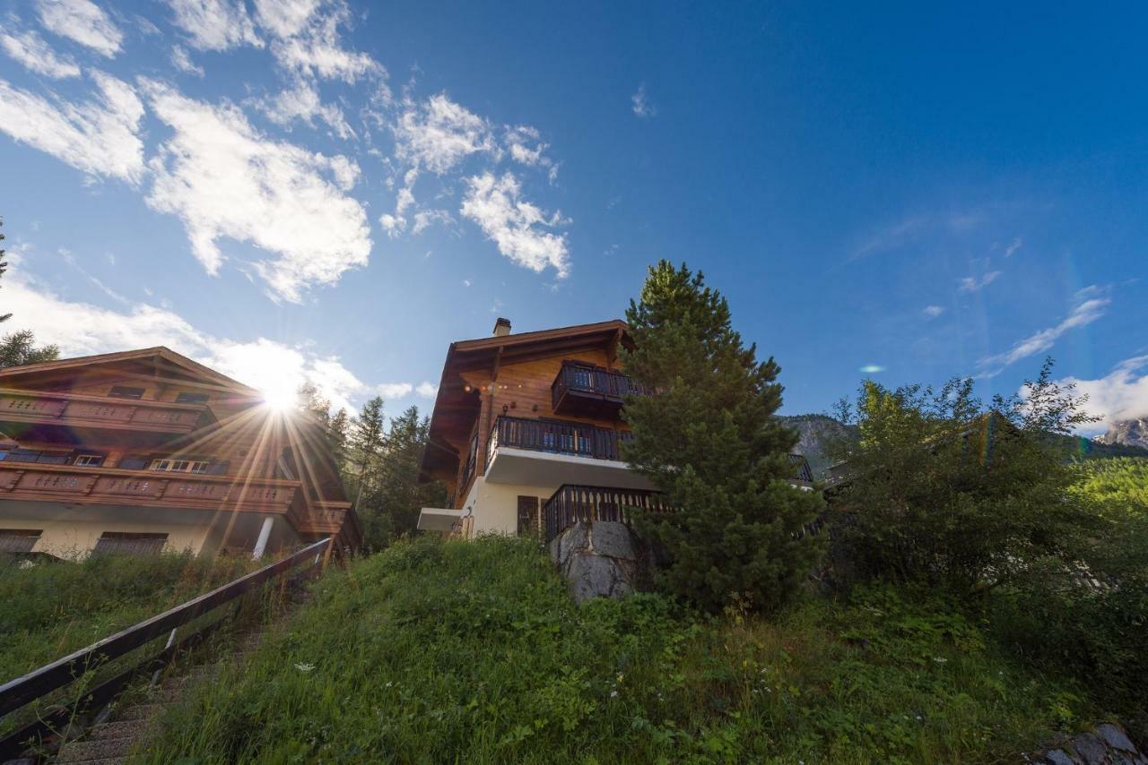 Apartment Schinkenheim "Bei Fuchs & Hase" Grächen Exterior foto